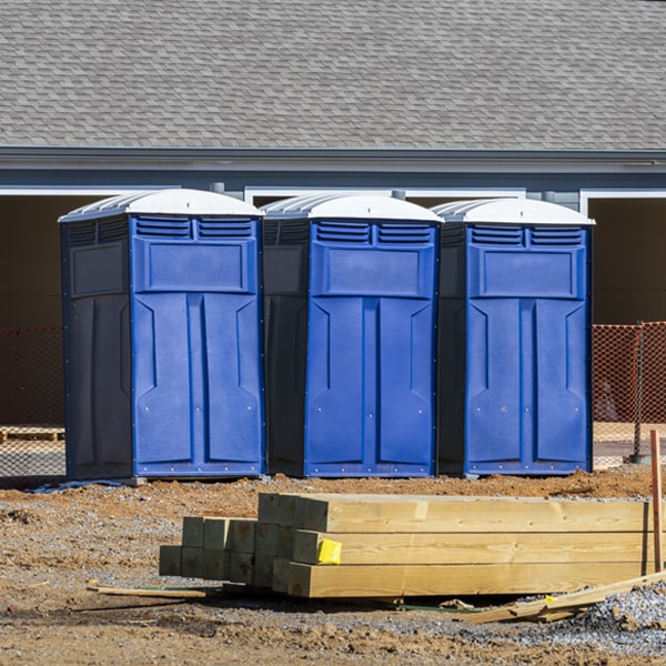 are there any restrictions on where i can place the portable toilets during my rental period in Bennington